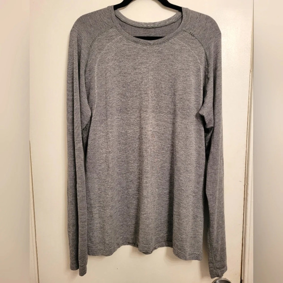 LULULEMON Men's XL Metal Vent Tech long sleeve shirt Slate gray athleisure - Picture 2 of 11